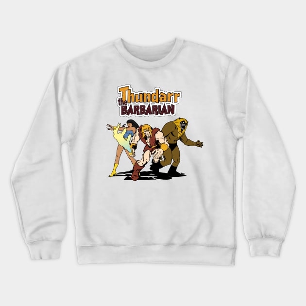 Thundarr The barbarian Crewneck Sweatshirt by MikeBock